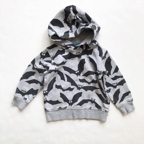 H&M bat print hooded sweatshirt VGUC 1.5-2Y - Picture 1 of 6